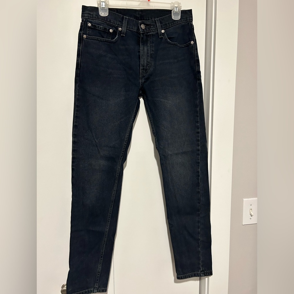 Levi 512 Slim Taper Dark Wash Jeans 31 Waist 32 Length